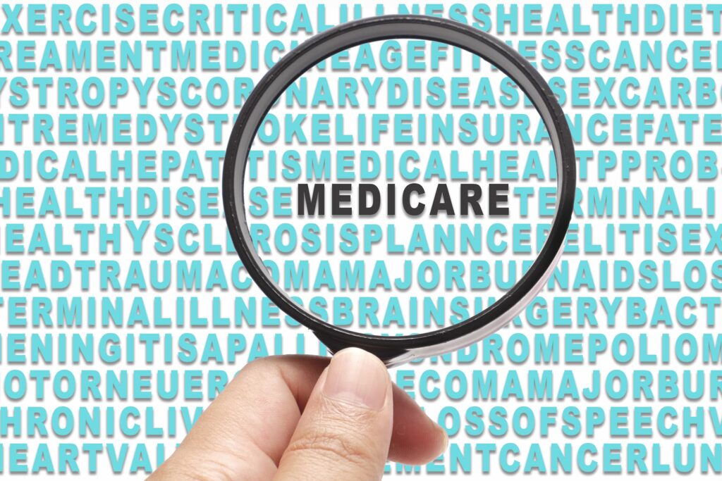 Health Insurance conceptual focusing on Medicare. Contact Wise Insurance for more information.